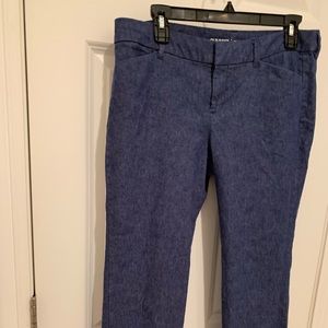 🔵 Old Navy Denim Color Capri Dress Pants 10P